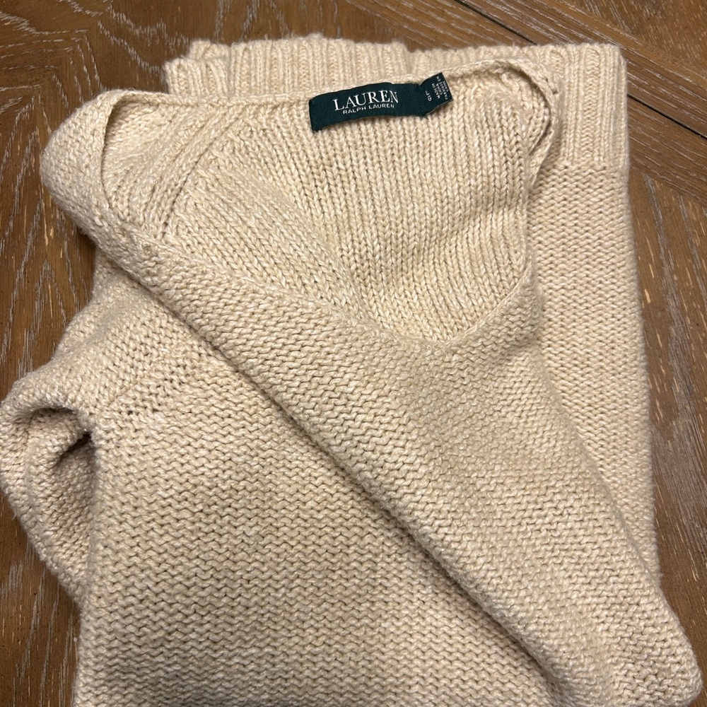 Ralph Lauren Tan Knit Sweater